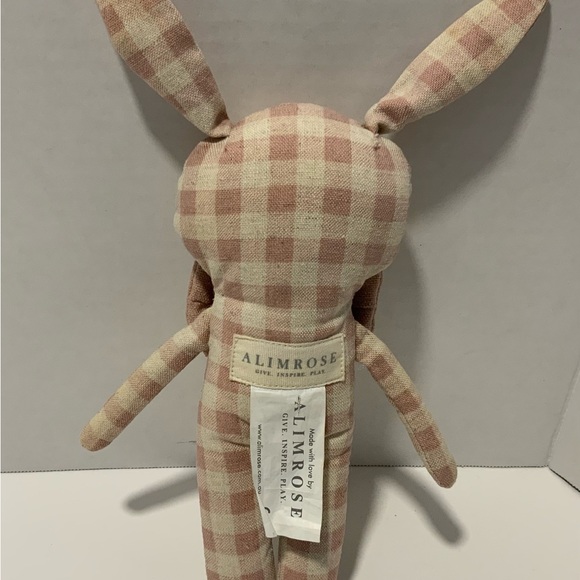 Alimrose Dream Bunny Rose Check Linen 20cm - Picture 2 of 3